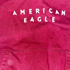 American eagle maroon hoodie size medium
